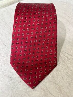 1970’s The Men's Store Red Paisley Silk Tie